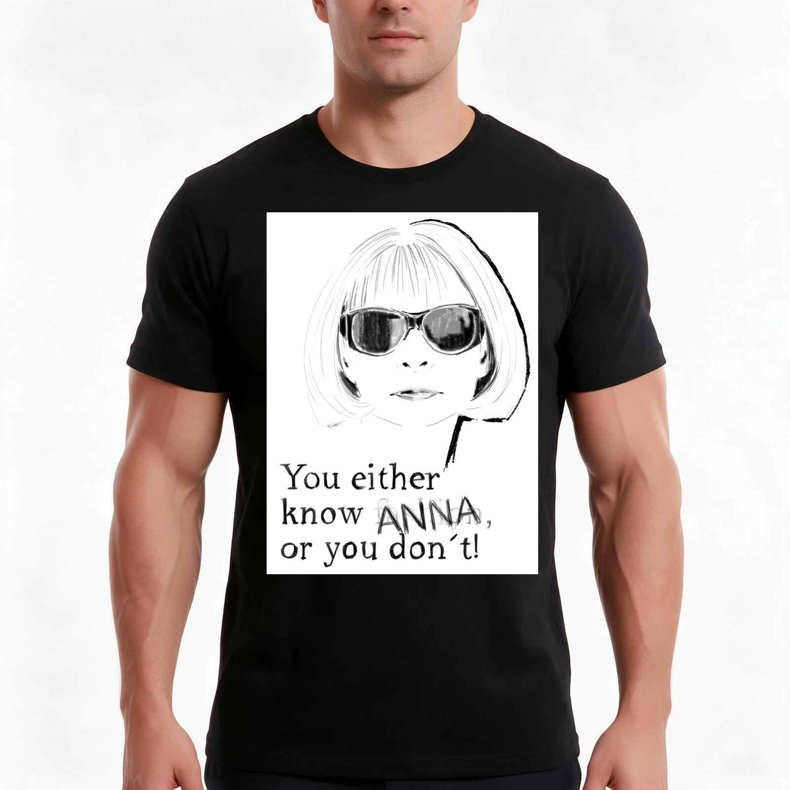 Anna T-Shirt, Summer Casual Cotton Tee, Oversized Streetwear Tops, Vintage Graphic Print, Loose Fit Short Sleeve, 100% Cotton