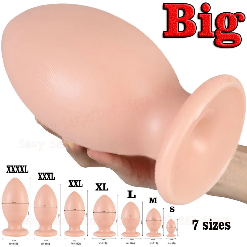 7 Sizes Huge Anal Plug Big Butt Plug Ball Adult Sex Toys For Women/Men Gay  Masturbators Anal Toys Vaginal Anus Dilator Sex Shop