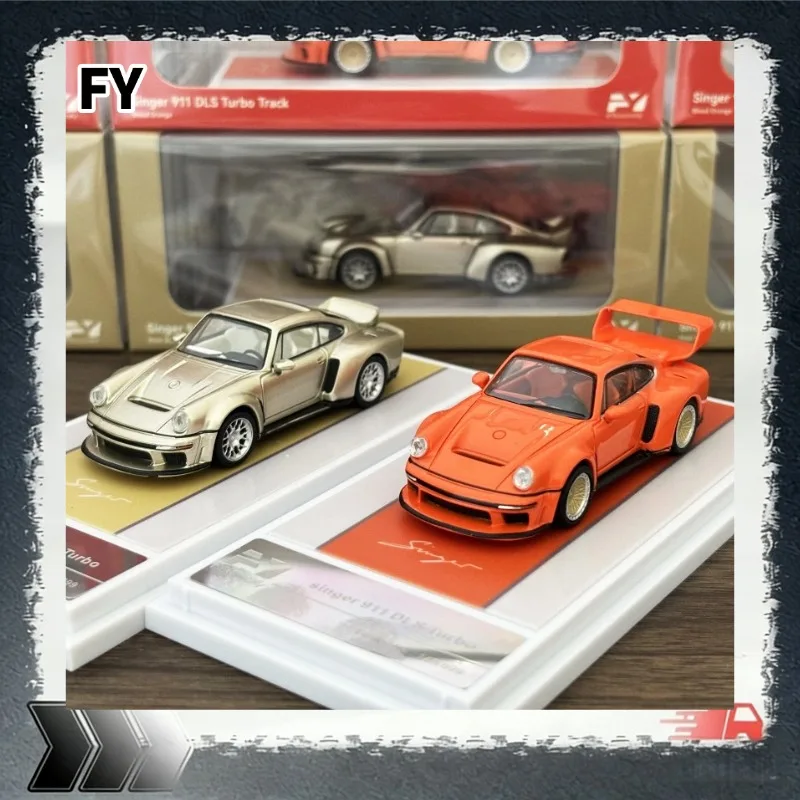 [In Stock] FY 1: 64 Singer 911 DLS Turbo alloy car model, for boys' toys, collection and decorative items.