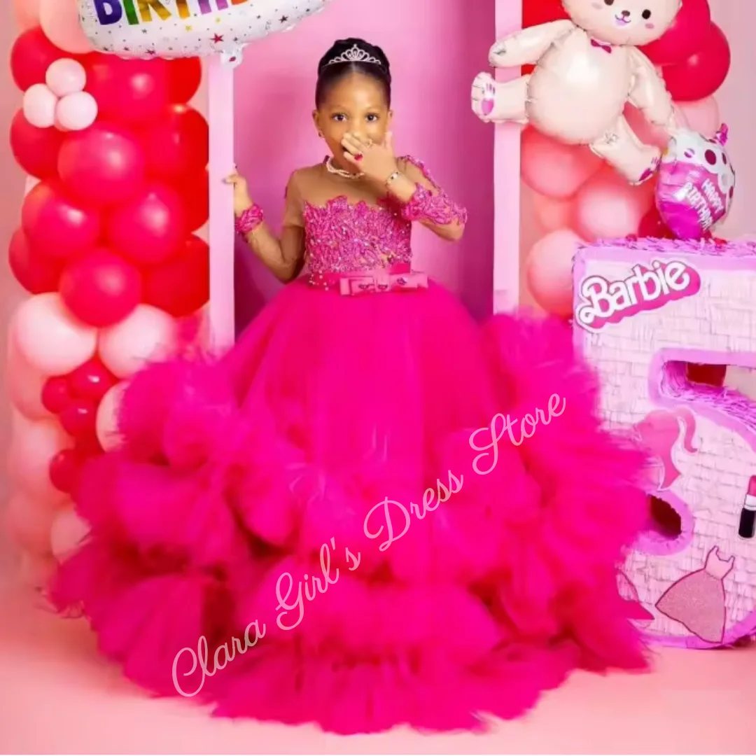 Pink Flower Girl Dr… - image
