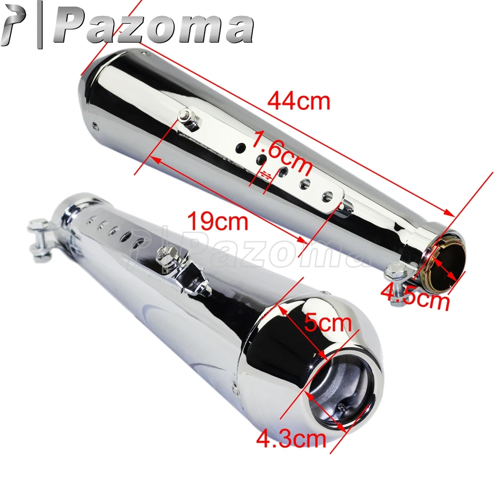 الصلب العالمي مقهى المتسابق كاتم الصوت 35 مللي متر 38 مللي متر 41 مللي متر دراجة نارية العادم الأنابيب الخمار ل المروحية بوبر سبورتستر XL1200 XL883