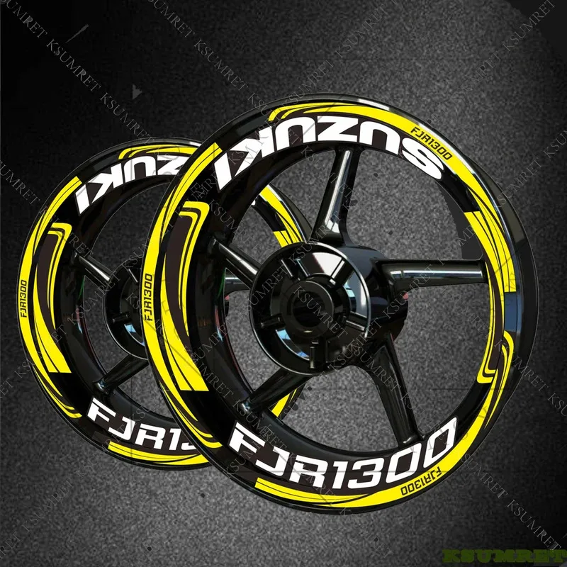 

Vinyl For Suzuki FJR1300 Wheel Sticker Motorcycle Rim Stciekrs FJR1300 Logo Emblem Decal Waterproof