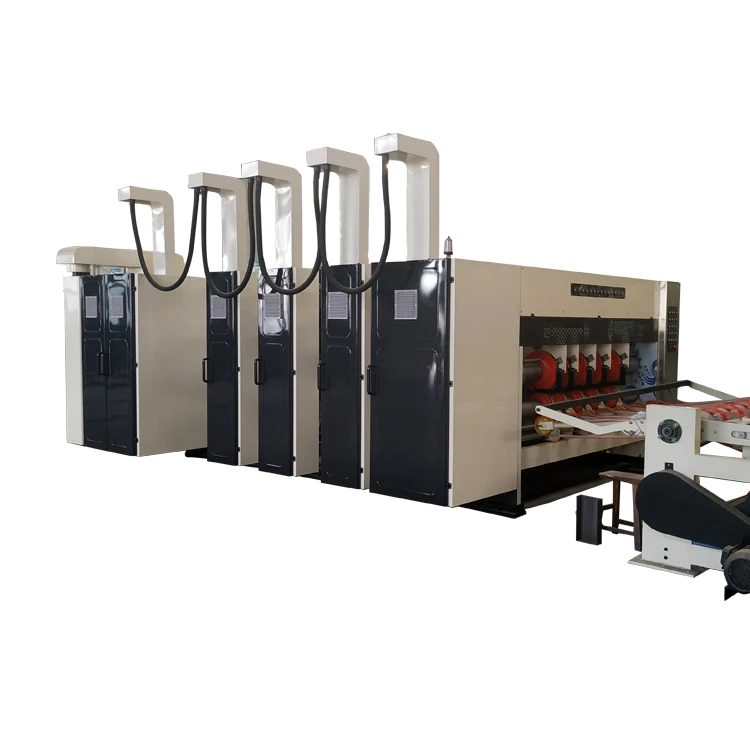 Automatic High Speed Carton Making Printing Machine with Slotting Die Cutting Box Maker Machinery Price view 5