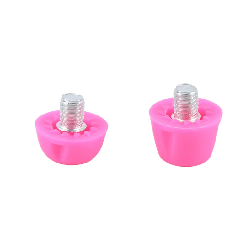 YHOLI-24Pcs Football Shoe Spikes Soccer Boot Cleats M5 Threading Screw 7Mm 10Mm Anti Slip Replacement Studs Pink