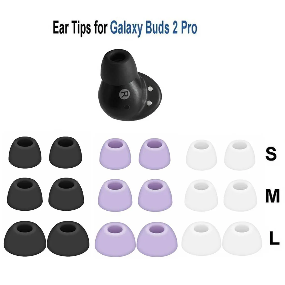 Auriculares de silicona para Samsung Galaxy buds 2 pro, 3 pares