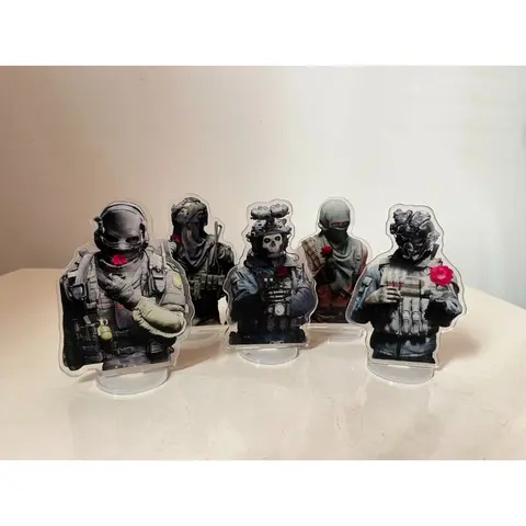 Cosplay Call of Duty Cod Keegan Nikto Konig Ghost Krueger Acrylic Desktop Stand Figure Anime Collection Cartoon Decor Gift