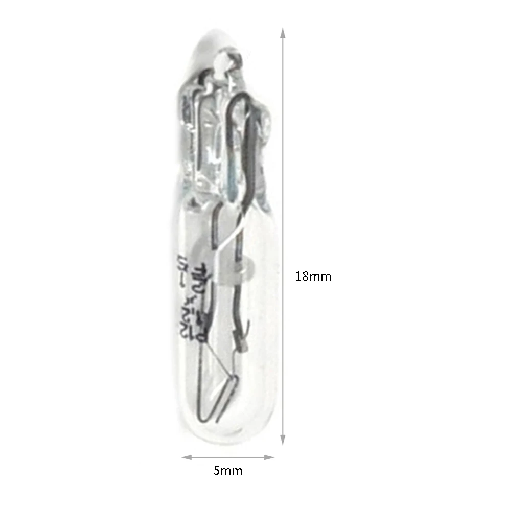 10 adet T5 2w araba kabarcık ekleme enstrüman fren ampul tek Filament beyaz kabarcık ekleme 12v gösterge ışığı