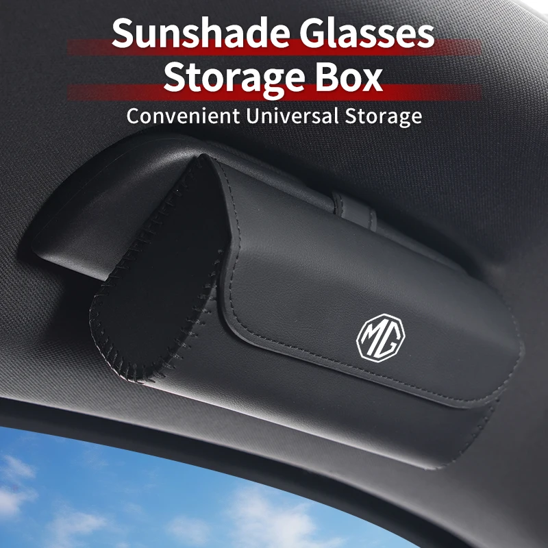 Organisateur de lunettes de soleil pour voiture, boîte à lunettes, étui à lunettes pour Morris Garages MG 6 3 5 7 TF ZR ZS HS GS GT Hector RX5 RX8 350
