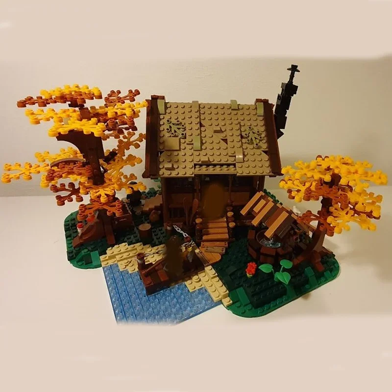 ชุดตัวต่อบล็อกโมเดลบ้านพักตากอากาศสไตล์ยุคกลาง ซีรีส์ City Street View แบบประกอบเอง ของเล่นตกแต่งโต๊ะทำงาน ของขวัญ