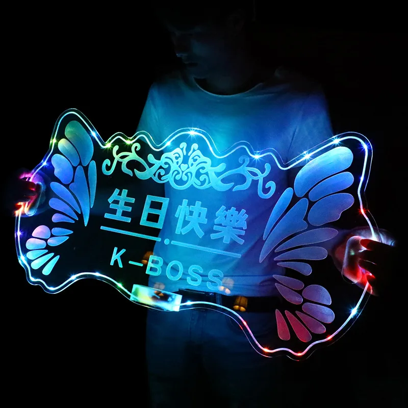 

Ручная вывеска, светящийся бар, КТВ, ночной клуб, клуб, с днем рождения, светодиодная зарядка, красочный световой знак, светящаяся вывеска-бабочка