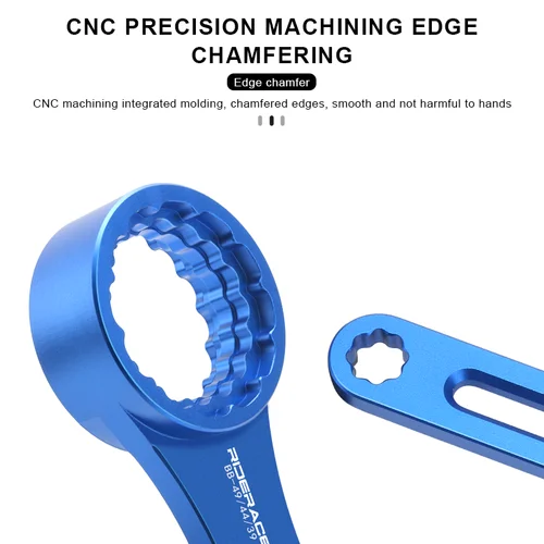 Imagen 2 del producto Herramienta extractora de soporte inferior de bicicleta 6 en 1, aleación de aluminio, llave de eje central BB integrada hueca para OD 39 41 44 46 49mm