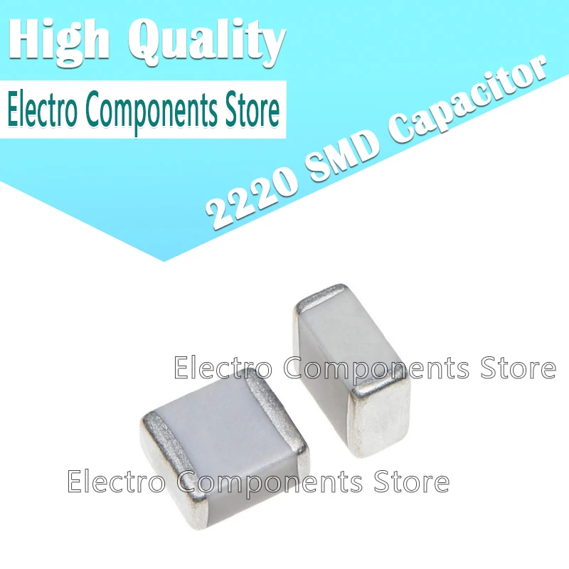 10PCS 2220 100pF COG 5% 1000V 1KV 2000V 2KV 3000V 3KV NPO 101J 5750 High Frequency Ceramic Chip Capacitor