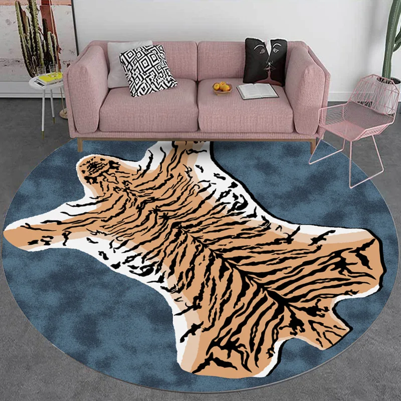 

3D Cartoon Round Area Rug Polyester Home Decor Carpets for Living Room bedroom Large Rug Family Floor Mat wholesale/Dropshopping