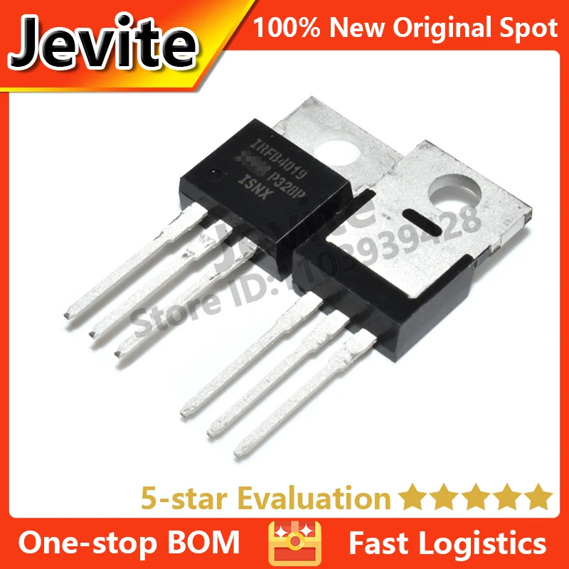 

Jevite 100% New Original electronics Controller 1-5 units/lot IRFB4019 IRFB4019PBF 150V 17A TO-220 MOSFET Transistor