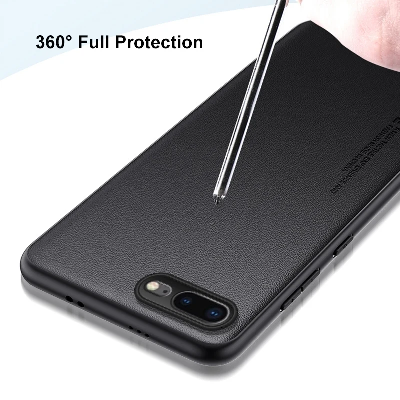 Luxury PU Leather Case For iPhone 7 8 Plus Back Cover Matte Silicone Full Protection Phone Case For iPhone 7 Plus 7Plus Coque