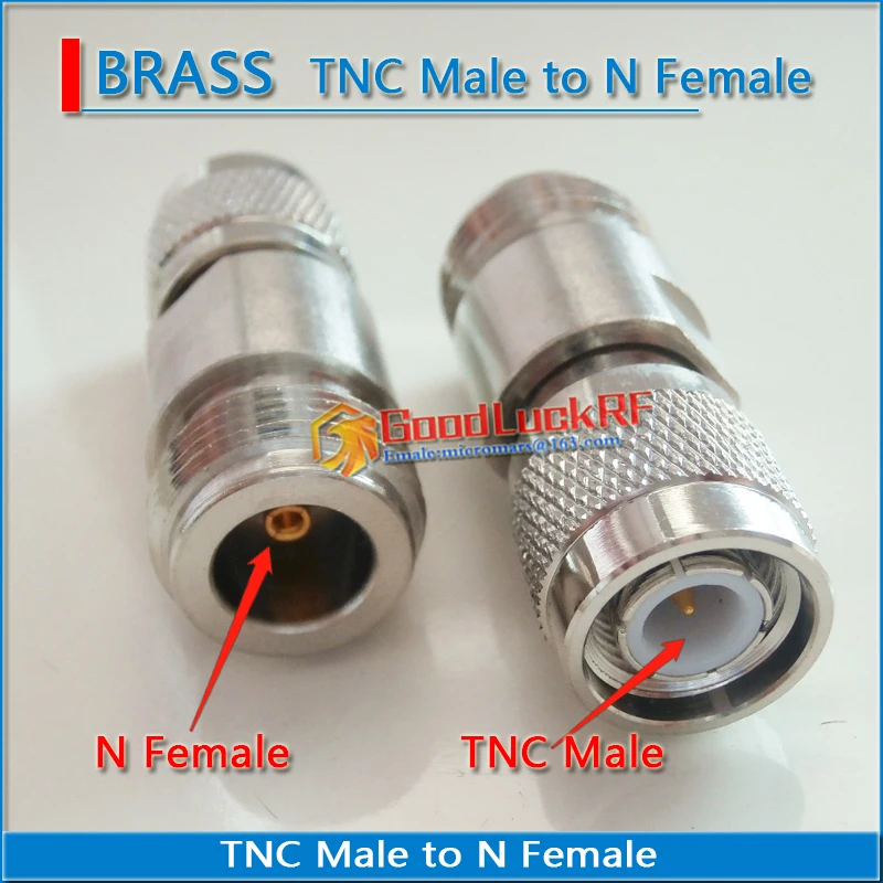 

N To TNC Connector Coax Socket TNC Male to N Female Plug TNC - N Nickel Plated Straight Coaxial RF Adapters