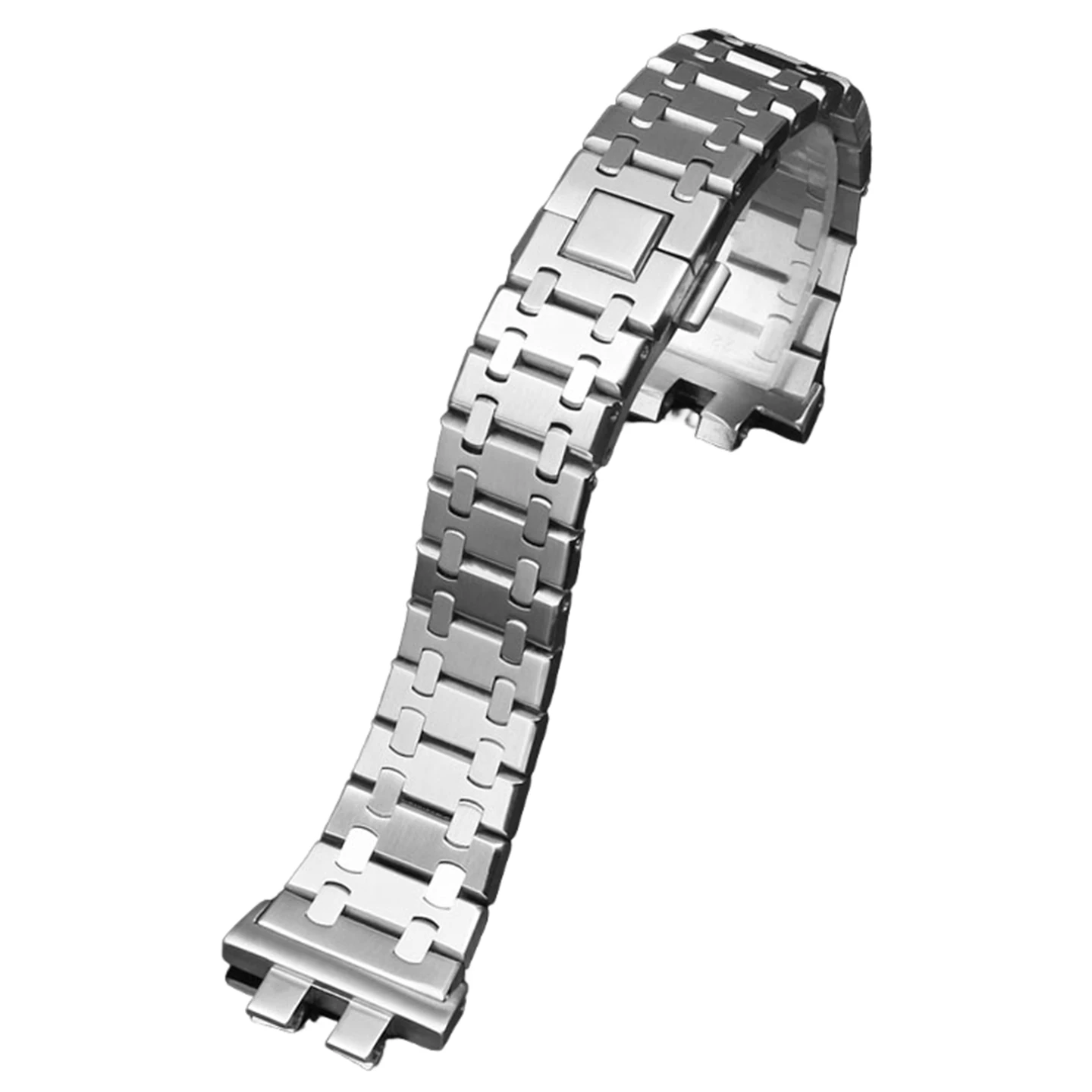 카시오 G-Shock GMW-B5000 GM-B2100 GMB2100 GMC-B2100 MRG-B2100D 시리즈용 스테인레스 스틸 시계줄, 수정된 솔리드 스틸 스트랩