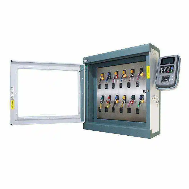قفل خزانة صندوق المفاتيح المعدنية الإلكترونية مع ميزات أمنية للمفاتيح الفارغة