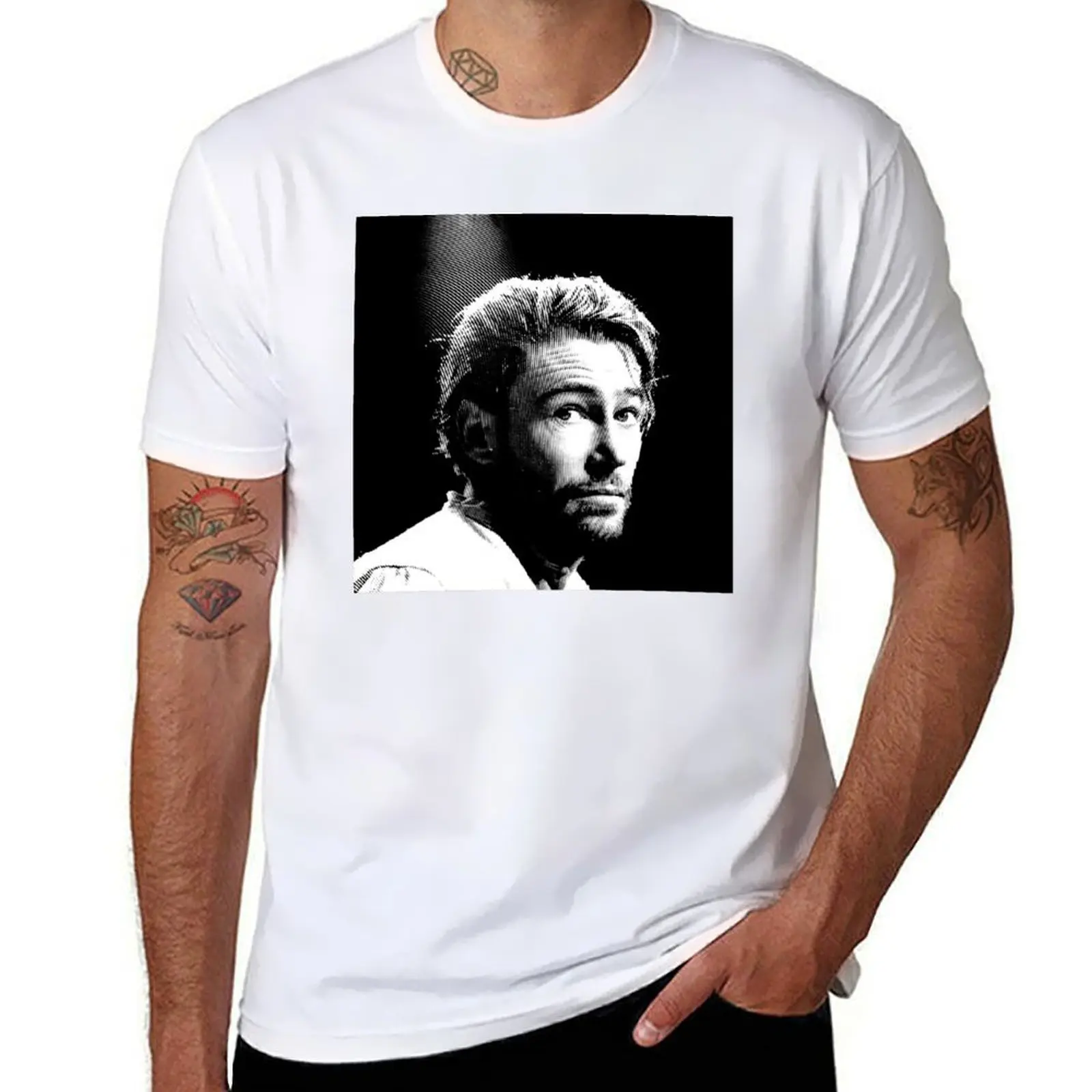 

Black & White Portrait Of Peter O'Toole T-Shirt man t shirts high quality luxury brand t shirts with prints T-Shirt