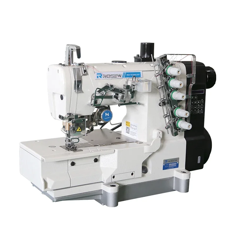 Rosew Gc500N-01CB/EUT/DD All In One Direct Drive Cover Stitch Interlock Flat Bed Interlock Sewing Machine Maquina De Coser