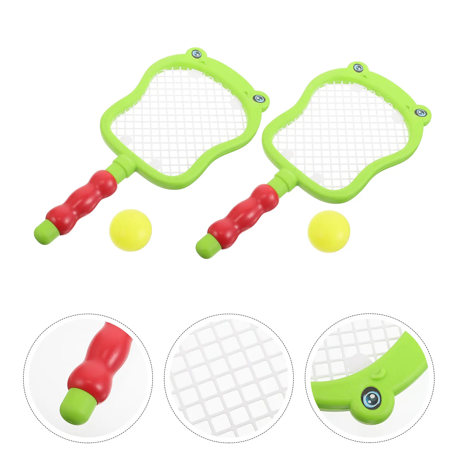 

's Tennis Racket Set Garden Plastic Racquet for Bats Indoor Kit Sports Beach