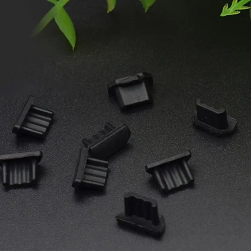 10 Uds Mini USB tapón antipolvo de silicona Universal puerto de carga Android cubierta protectora de enchufe de polvo teléfono móvil