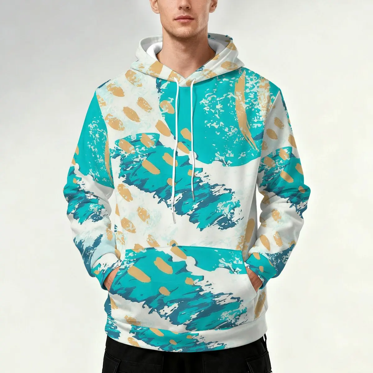 

Мужские худи для осени и зимы, толстовки с капюшоном и принтом, стильные с цветовыми блоками, яркие и уникальные, идеальные