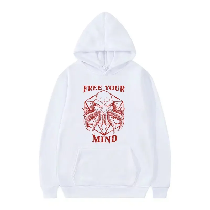 

Mind Flayer Baldur's Gate 3 Fan Hoodies Men Women Harajuku Y2K Gothic Hooded Male Vintage Fashion Cool Sweatshirt Streetwear