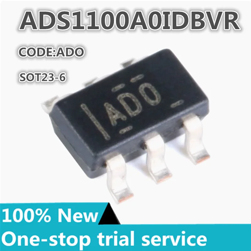 5-100pcs ADS1110A0IDBVR ADS1100A0IDBVR SOT23-6 Self-calibrating 16-bit analog digital converter chip Brand new original genuine