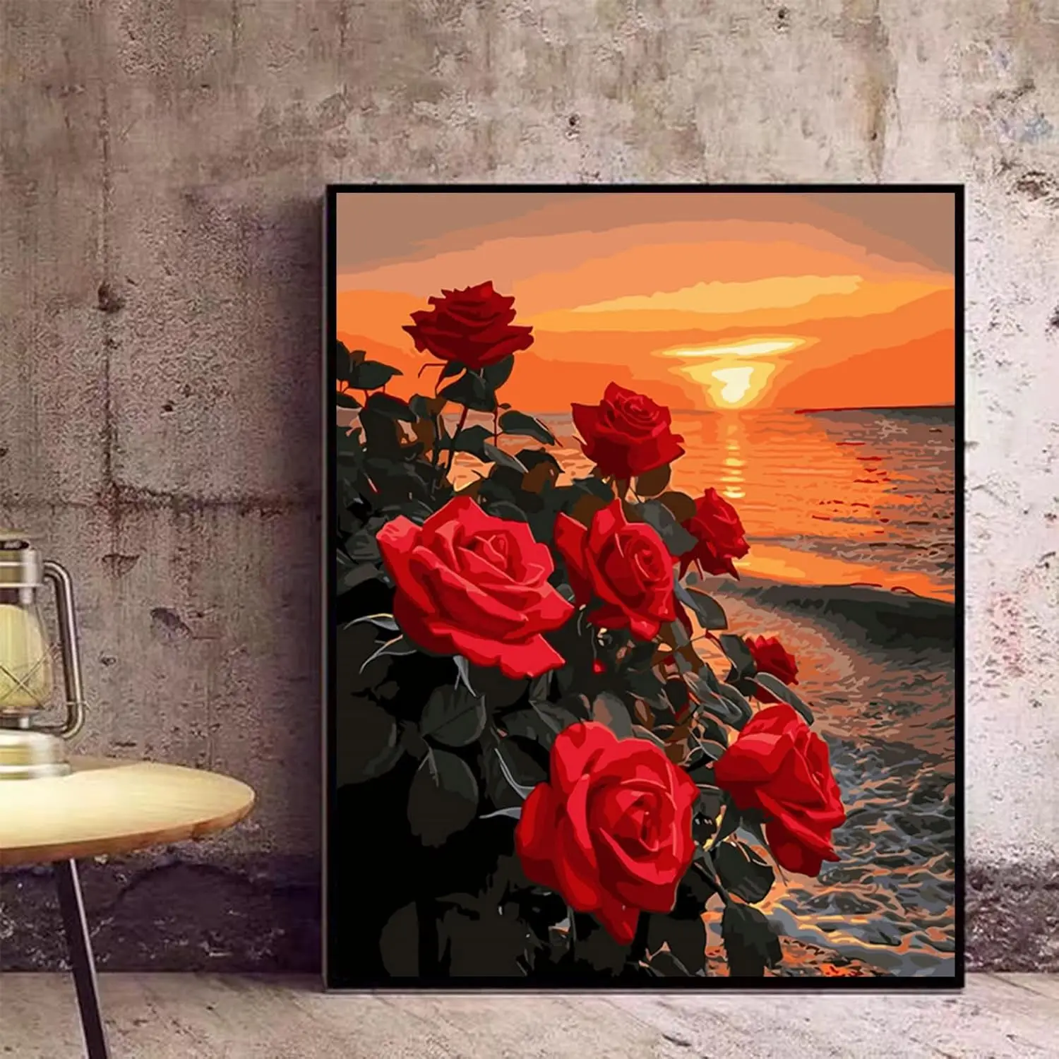 Paint by Numbers for Adults Flowers Paint by Numbers Includes Paint Canvas Brushes DIY Art Creation DIY Oil Painting House Decor