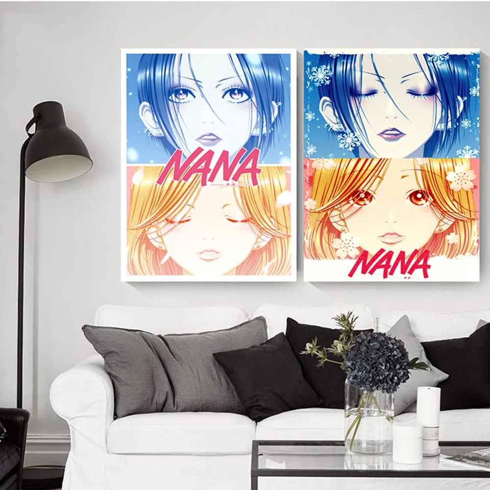 Fashion Anime Characters HD Posters Lazada NANA Canvas Painting Bar Room Manga Decoration Painting Art Wall Sticker Picture