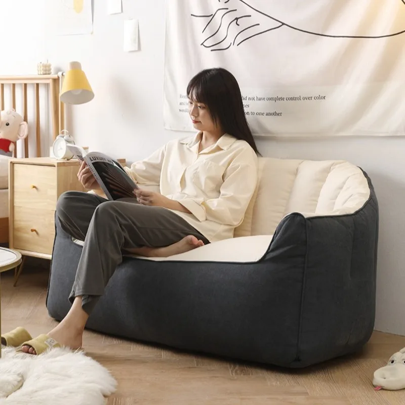 Living Room Sofas Comfort Giant Bean Bag Sofa Adults 2 Person Large Lounge Sofa Bedroom Relaxing Tatami Chair Modern Furniture