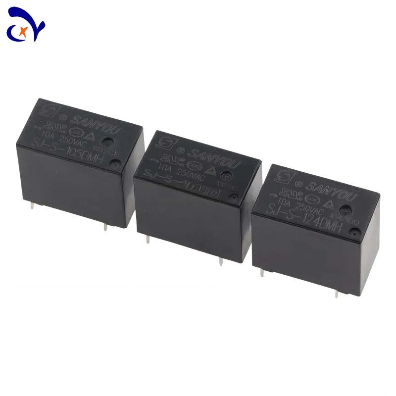 10PCS SANYOU SJ-S-105DMH SJ-S-112DMH SJ-S-124DMH 4-Pin 10A Relay