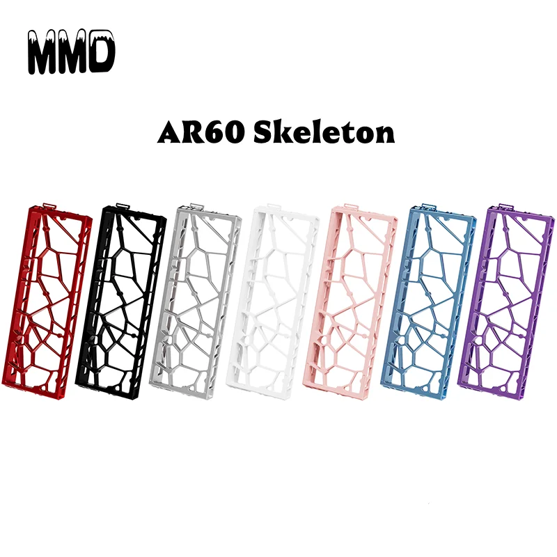 

AR60 Skeleton Mechanical Keyboard Shell Aluminum Alloy Case Magnetic Switch Wooting 60he Rakka Custom Keyboard Kit