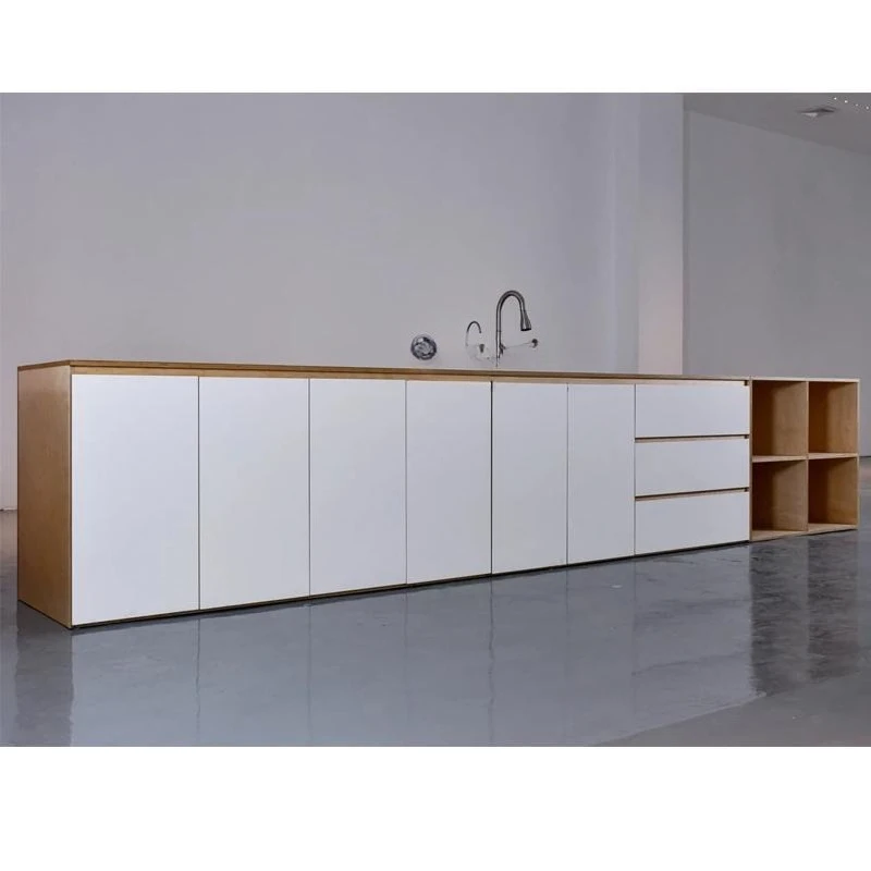 

Simple ocean board dining side cabinet integrated, against the wall living room locker tea cabinet