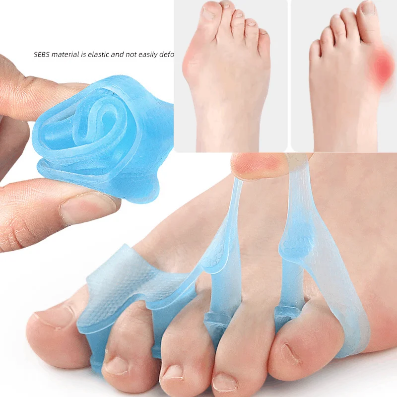 1/5Pairs New Protective Toes Separator Suitable Bunion Corrector Material Soft Gel Straightener Spacers Stretchers Care Tool