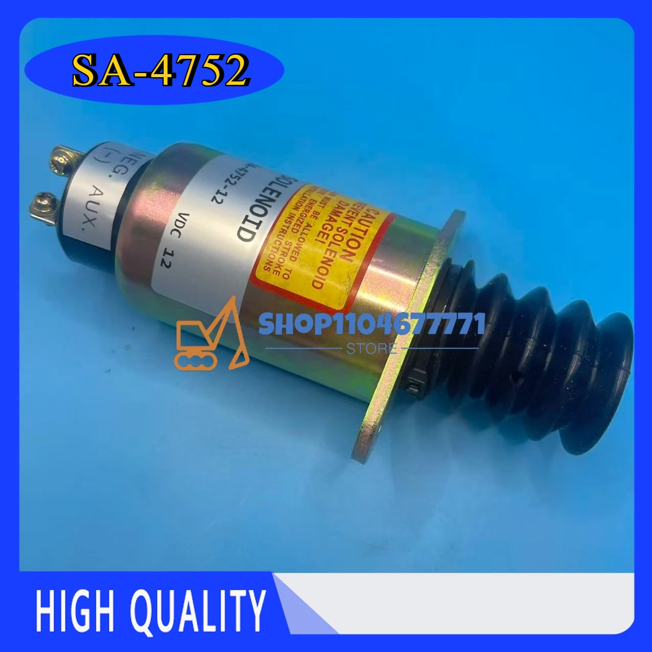 

Соленоид 12 В двигателя отключения топлива, 3-ходовой электромагнитный клапан SA4752-12 В, стопорный электромагнитный клапан постоянного тока SA-4752