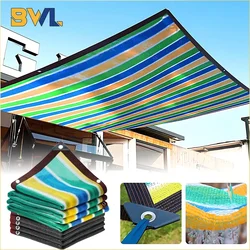 3PCS 200x 400cm Summer Outdoor Shade Mesh Sun Shade Mesh Edge Perforated Shade Fabric Thickened Thermal Mesh Sun Shade Mesh