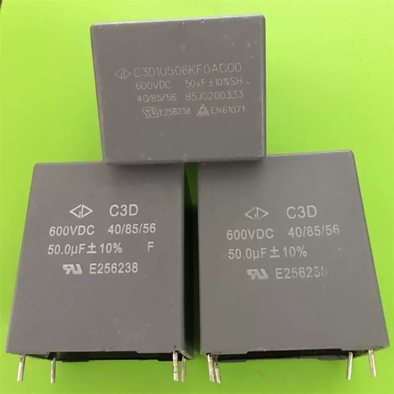 10pcs Xiamen Farah C3D 50UF 600V Platinum Machine High Frequency Turn Off Non polarizing Film Capacitor