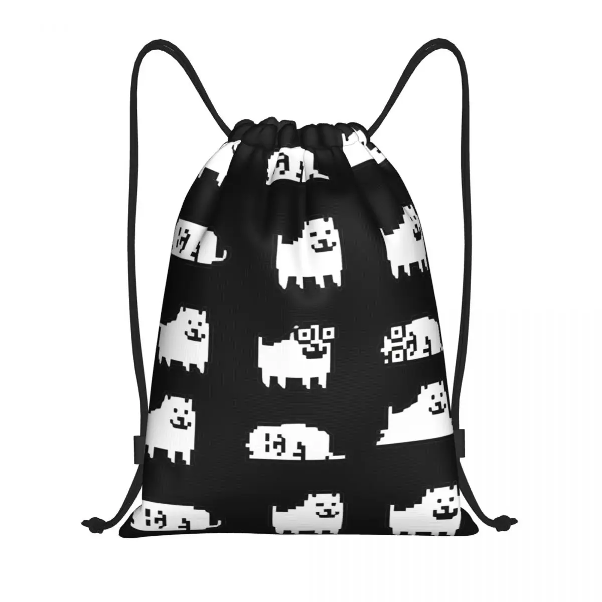 Annoying Dog Undertale HQ Drawstring Backpack Gym Sports Sackpack String Bags for Cycling