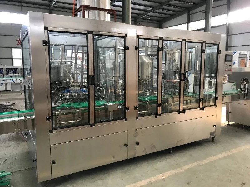 Complete Automatic 3-in-1 Washing Filling Capping Juice Wine Vodka Production Line FL Customized