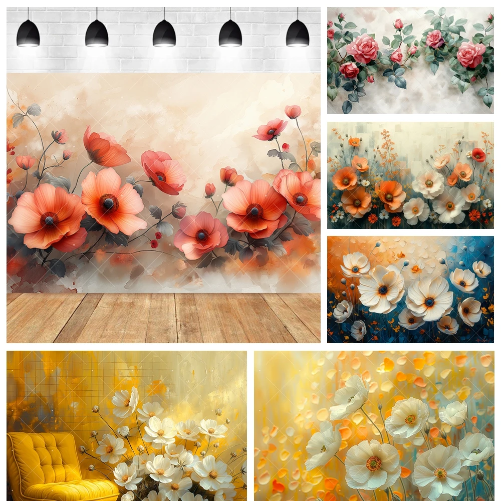 

Spring Flowers Peony Rose Birthday Party Backdrop Custom Child Aldults Room Photo Decor Photography Studio Props Background