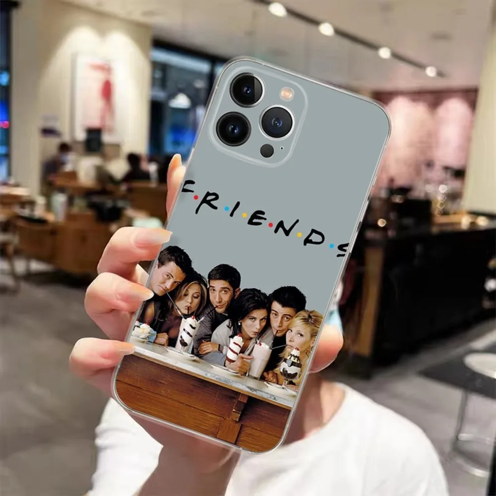 Funny Central Perk Coffee F-Friends Phone Case For iPhone 15 14 13 12 11 Pro Xs Max Mini XR X 7 8 Plus Transparency Funda