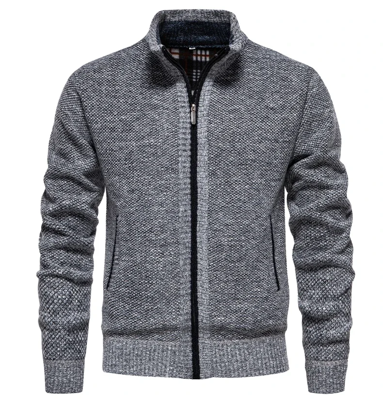 Neue Strickjacke Pullover männer Herbst/Winter Casual Wolle Zipper Strickjacke männer Pullover Mantel Einfarbig Plus größe 4XL-M