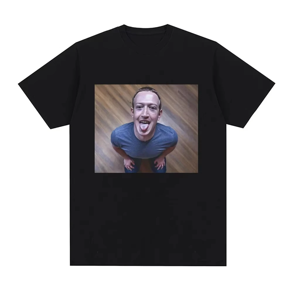 Funny Brainrot Meme T Shirt Mark Zuckerberg Good Boy Joke T Shirts Women Clothing Casual Short Sleeve T-shirts