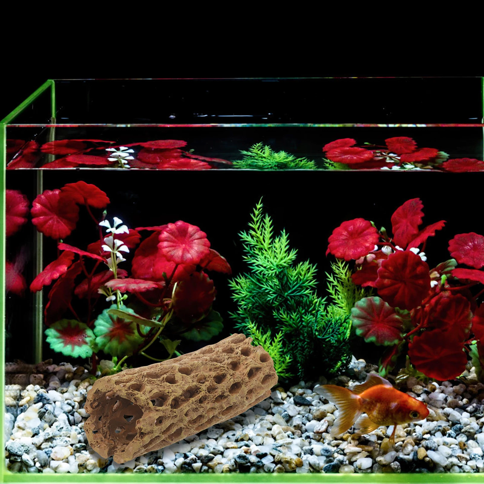 

Ornament Decoration Habitat Hideout Breeding Decor Shrimp Habitat House Aquarium Hideaway Tank Hide Cave Shrimp Cave Fish