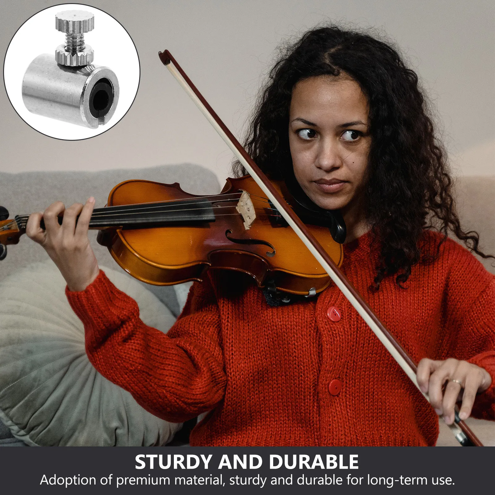 2Pcs Premium Copper Violin Wolf Tone Mute for Violin Wolf Note Suppression Smooth Elegant Design Compact Portable
