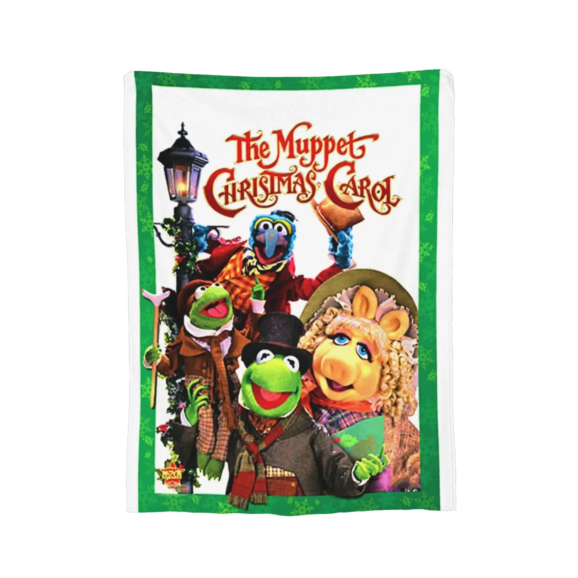 The Muppet Christmas Carol 20th Anniversary Muppet Show Flannel Blanket  Novelty Throw Blankets for Home 150*125cm Bedspread