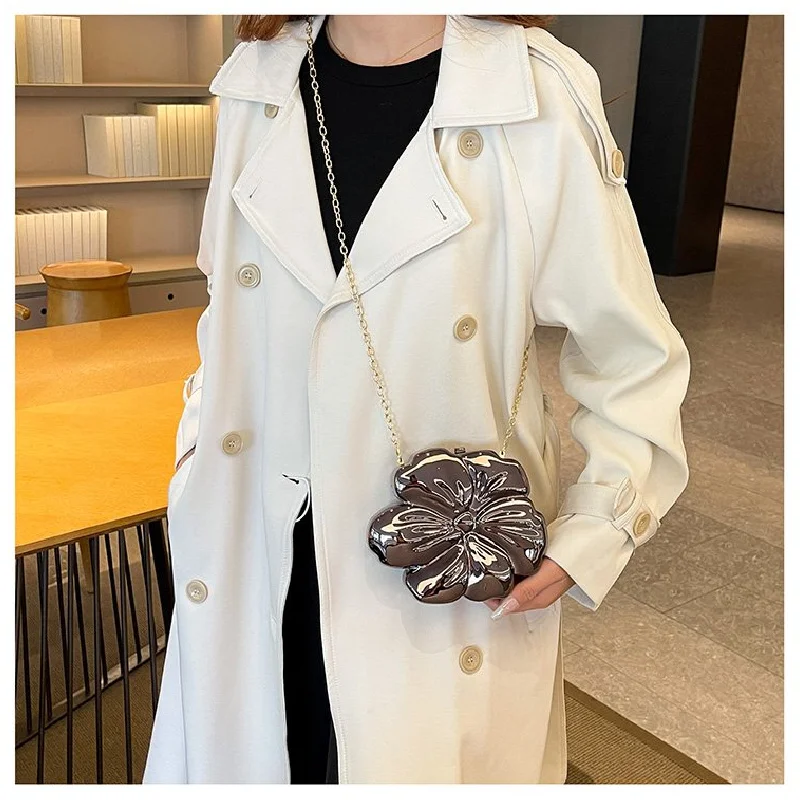 Women's Shoulder Bag Crafted From Aurora-Patterned Leather Featuring Breathable Budapest Trendy Lightweight Soft Daily Look​