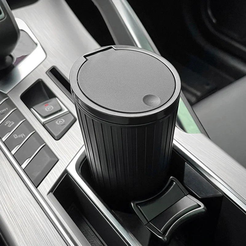 Car Trash Bin Can Mini Auto Dust Organizer Car Interior Rubbish Bag Garbage Container Storage Box Bucket Auto Accessories